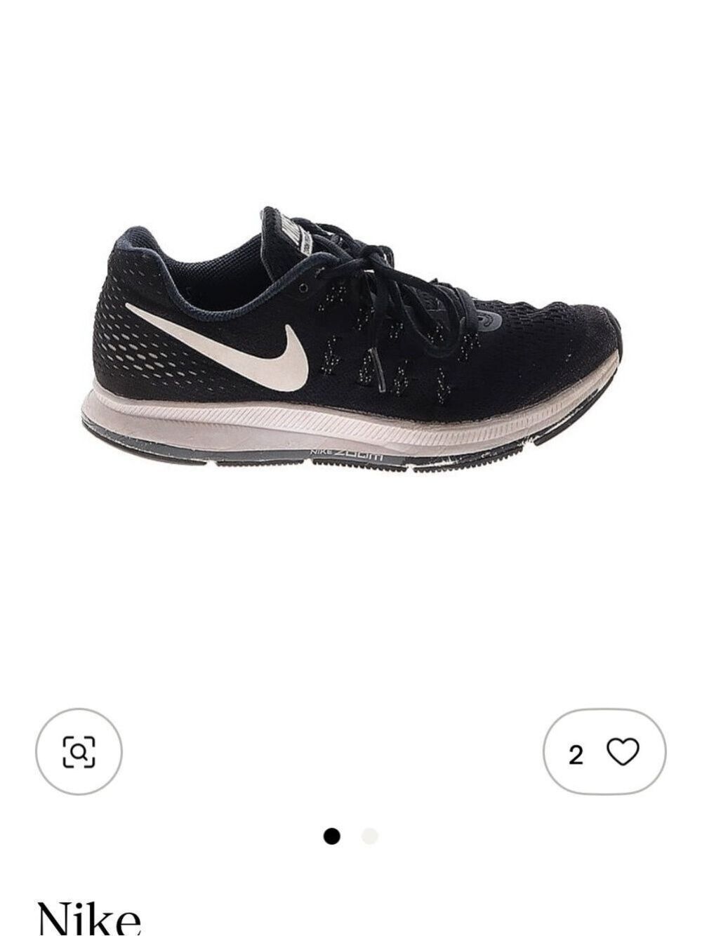 Nike Black and White Running Sneakers